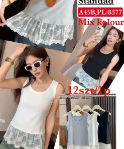 Bluzki Damskie,Size uni, paczka 12szt, mix kolor