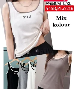 Bluzki Damskie,Size s/m-l/xl, paczka 12szt, mix kolor