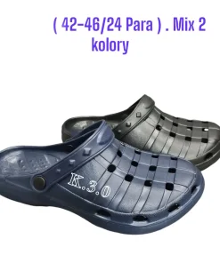 Klapki Kroksy MĘSKIE (42-46, 24par) mix kolor