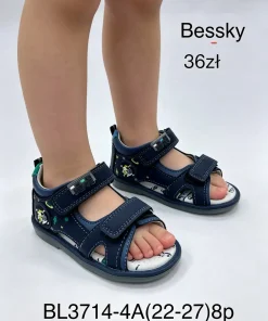Sandały DZIECIĘCE (22-27, 8par) 1 kolor