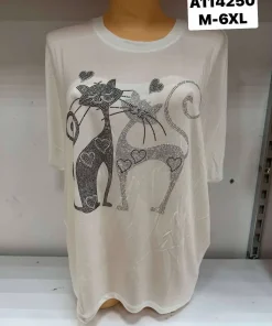 Bluzki Damskie,Size m-6xl,paczka 12szt, 1 kolor