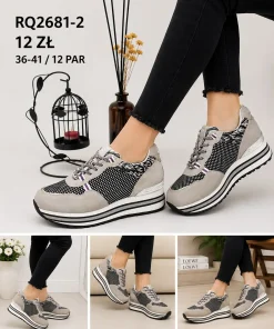 Buty Sportowe DAMSKIE (36-41, 12par) 1 kolor