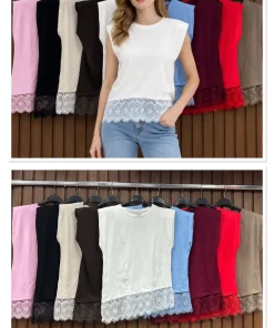 Bluzki damskie wloskie, Size uni ,paczka 6szt mix kolor