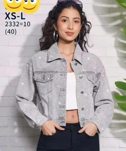 Kurtki Jeansowe damskie,size xs-l,paczka 10szt ,1kolor