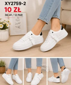 Buty Sportowe DAMSKIE (36-41, 12par) 1 kolor