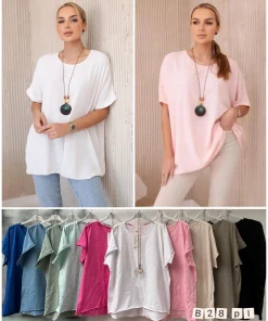 Bluzki damskie wloskie, Size uni ,paczka 6szt mix kolor