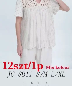 Bluzki Damskie,Size s/m-l/xl, paczka 12szt, mix kolor