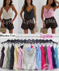 Bluzki damskie wloskie, Size uni ,paczka 6szt mix kolor