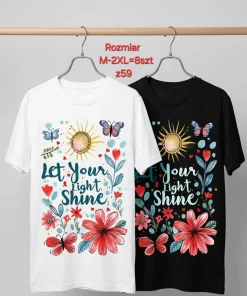 Bluzki damskie , Size m-2xl,paczka 8szt mix kolor