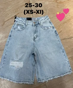 Spodenki jeansowe Damskie ,size xs-xl,paczka 12szt,1kolor