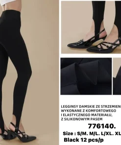Legginsy Damskie,Size s/m-xl/2xl,paczka 12szt, 1 kolor