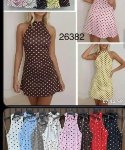 Sukienki damskie wloskie, Size uni ,paczka 6szt mix kolor