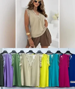 Bluzki damskie WŁOSKA ,Size uni ,paczka 6szt mix kolor