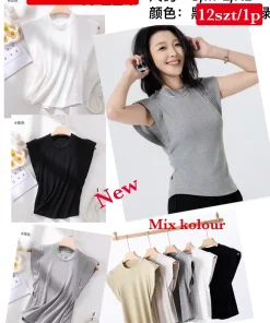 Bluzki Damskie,Size s/m-l/xl, paczka 12szt, mix kolor