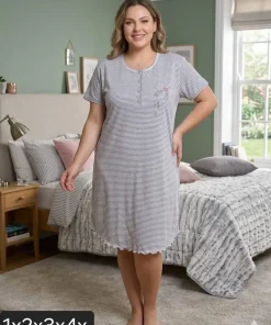 Koszule nocne Damskie,Size xl-4xl,paczka 12szt, mix kolor