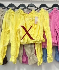 Bluzki damskieWŁOSKA, Size uni ,paczka 6szt mix kolor
