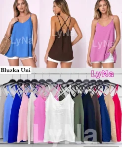 Bluzki damskie wloskie, Size uni ,paczka 6szt mix kolor