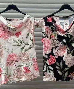 Bluzki damskie wloskie, Size uni ,paczka 6szt mix kolor