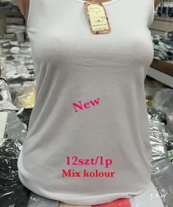 Bluzki Damskie,Size uni, paczka 12szt, mix kolor