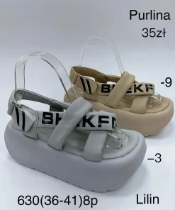 Sandaly Damskie (36-41, 18par) 1kolor