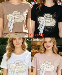 Bluzki Damskie,Size uni, paczka 10szt, mix kolor