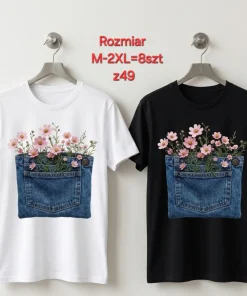 Bluzki damskie , Size m-2xl,paczka 8szt mix kolor