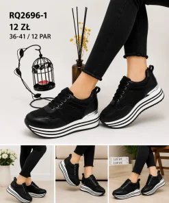 Buty Sportowe DAMSKIE (36-41, 12par) 1 kolor