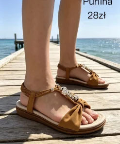 Sandaly DAMSKIE (36-41, 12par) 1 kolor