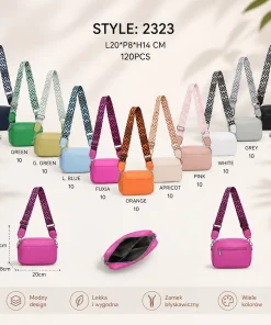 Torebki damskie,paczka 12szt,mix kolor