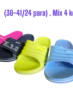 Klapki DAMSKIE (36-41, 24par) mix kolor