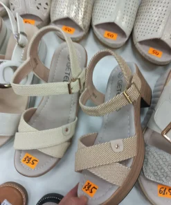 Sandaly na kotunie DAMSKIE (36-41, 12par) 1 kolor