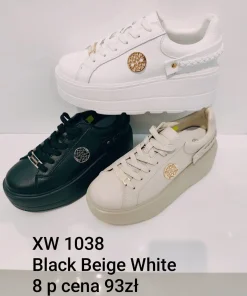 Buty Sportowe DAMSKIE (36-41, 8par) 1kolor