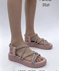 Sandaly DAMSKIE (36-41, 8par) 1 kolor