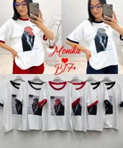 Bluzki damskieWŁOSKA, Size uni ,paczka 6szt mix kolor