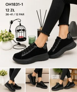 Buty Sportowe DAMSKIE (36-41, 12par) 1 kolor