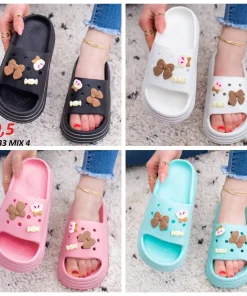 Klapki Damskie (36-41, 12par) (mix klor)