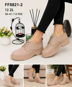 Buty Półbuty DAMSKIE (36-41, 12par) 1 kolor