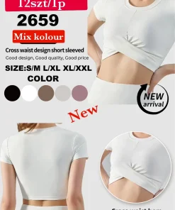 Bluzki Damskie,Size s/m-xl/2xl, paczka 12szt, mix kolor