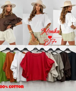 Bluzki damskie wloskie, Size uni ,paczka 6szt mix kolor