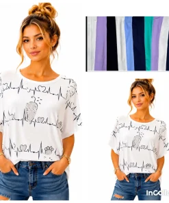 Bluzki damskie,size l/xl-2/3,paczka 12szt ,mix kolor