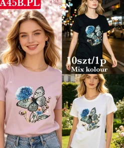 Bluzki Damskie,Size uni, paczka 10szt, mix kolor