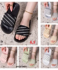 Klapki Damskie (36-41, 24par) (Mix klor)