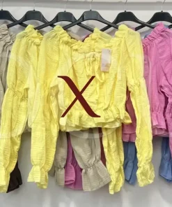 Bluzki damskie wloskie, Size uni ,paczka 6szt mix kolor