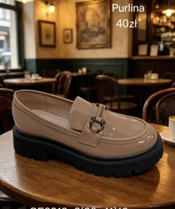 Buty Mokasyny DAMSKIE (36-41, 12par) 1 kolor