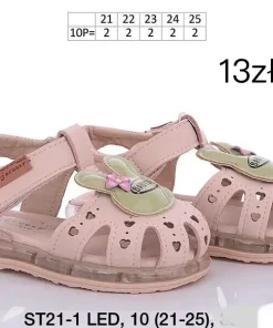 Sandały DZIECIĘCE (21-25, 10par) 1kolor
