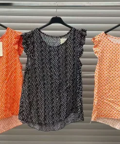 Bluzki damskie wloskie, Size uni ,paczka 6szt mix kolor