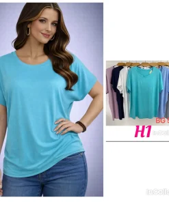 Bluzki damskie,size xl/2xl-2/3xl,paczka 12szt ,mix kolor
