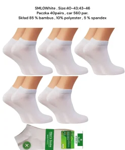 Stopki MĘSKIE,Size 40-46, paczka 40szt, 1 kolor
