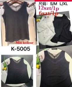 Bluzki Damskie,Size s/m-l/xl, paczka 12szt, mix kolor