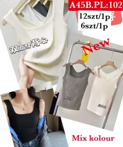 Bluzki Damskie,Size uni, paczka 12szt, mix kolor